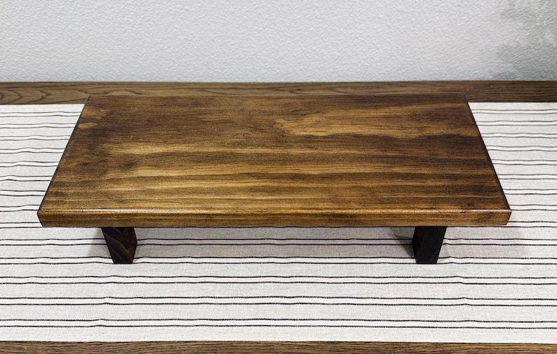 Rustic Wood Riser, Stained Riser, Farmhouse Table, Wood Riser, Pedestal ...