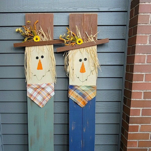 Wood Scarecrow - Etsy
