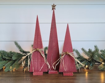 Rustic Wood Christmas Trees, Wood Christmas Trees, Rustic Christmas Decoration, Farmhouse Christmas Decoration, Wood Christmas Decoration