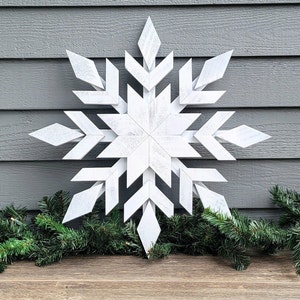 Rustic Wood Snowflake, Wood Snowflake, Christmas Decor, Winter Decor ...