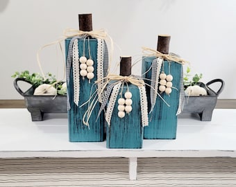Wood Pumpkins, 4x4 Pumpkins, Wood Pumpkin Set, Fall Porch Decor, Rustic Wood Pumpkins, Block Pumpkins, Fall Decor