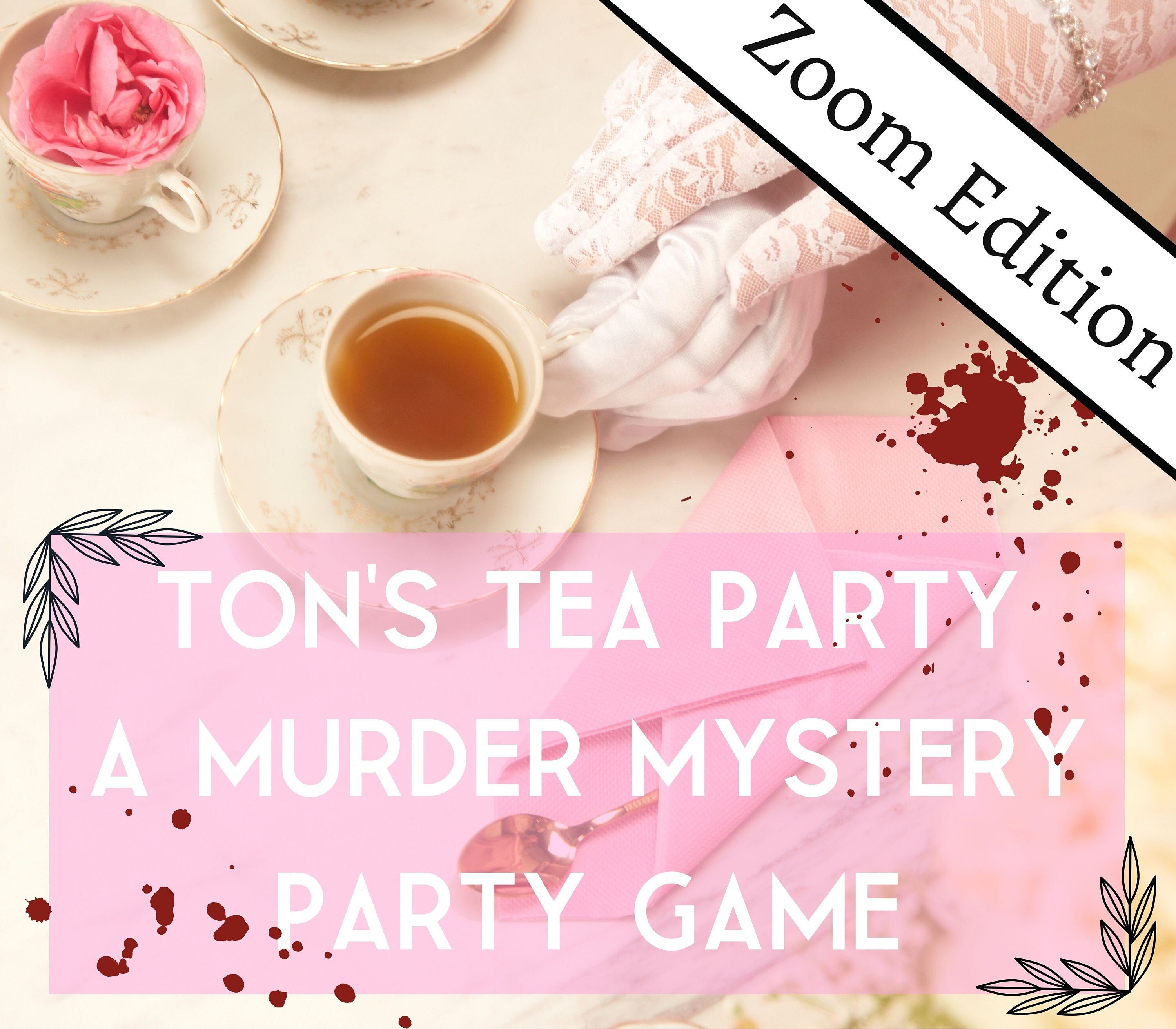 Tea Party Murder Mystery Game, Party Mystery Game