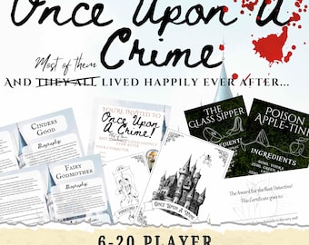 6-20 Players/Fairy Tale Themed Murder Mystery/Fairy Tale Murder Mystery Party Kit/Murder Mystery Box/Murder Mystery Game/Role Playing Game