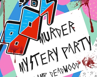 80s Murder Mystery Party Game/80's Party Game/Adult Murder Mystery Party/Murder Mystery Box/Murder Mystery for Teens/5-10 Players/80s Dress
