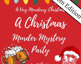 Un Natale molto omicida/Gioco adatto a Zoom/Gioco di festa con mistero di omicidio di Natale/Festa di Natale/Festa con mistero di omicidio per adulti/Scatola con mistero di omicidio