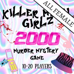 10-20 Players/00s Themed Teen Murder Mystery/Adult Murder Mystery Party Kit/Murder Mystery Box/2000s Murder Mystery Game/Role Playing Game