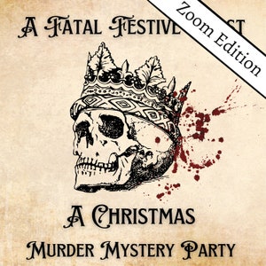 5-10 Player Royal Christmas Themed Murder Mystery Party Game/Zoom-friendly Xmas Party/Adult Murder Mystery Party/Murder Mystery party kit
