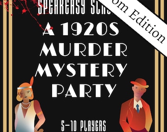 1920s Speakeasy Party/Prohibition Party/Zoom Adult Murder Mystery Party/Murder Mystery Box/Instant Digital Download/1920s Dress/5-10 Player