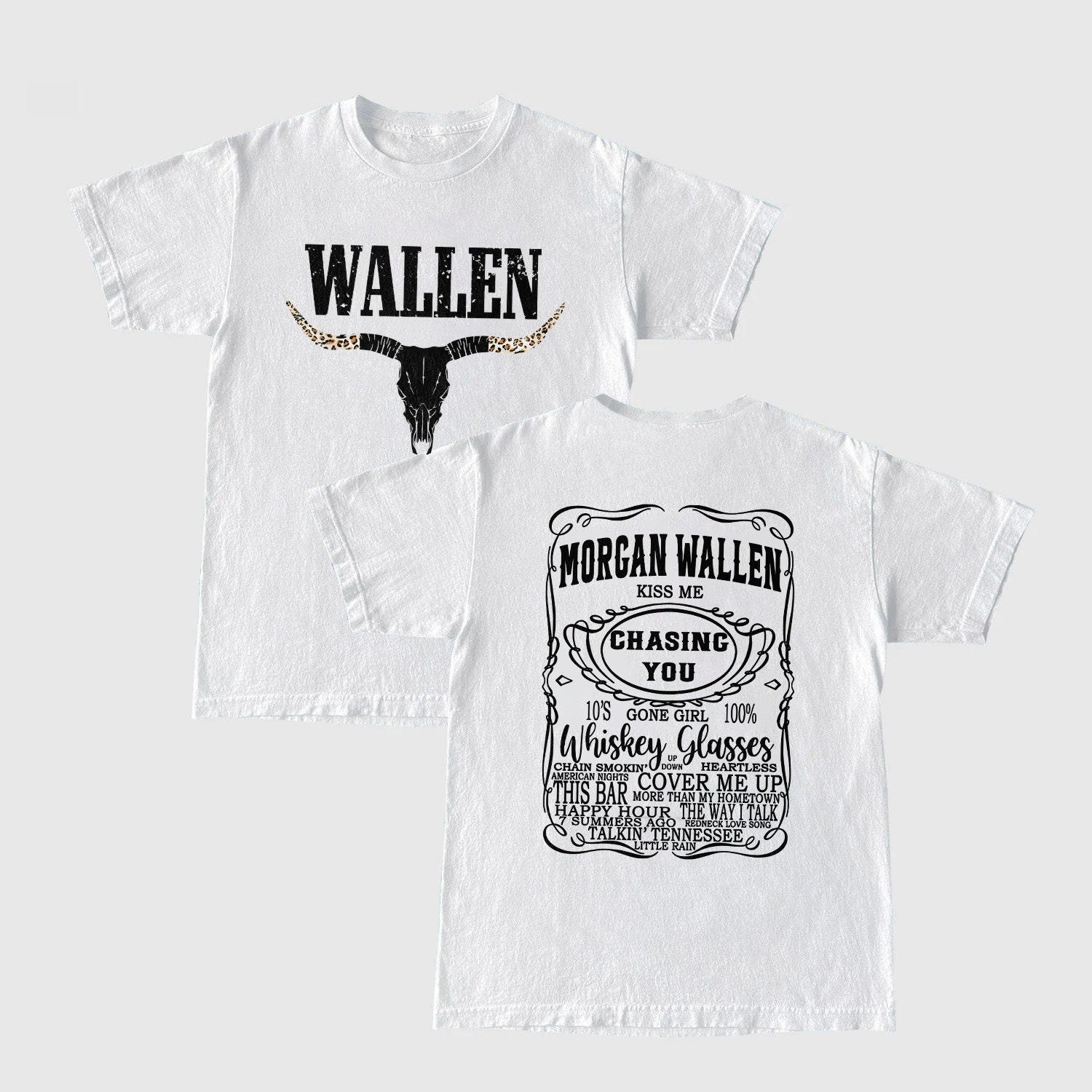 2 Sided - Whiskey Wallen Western Double Sided Shirt
