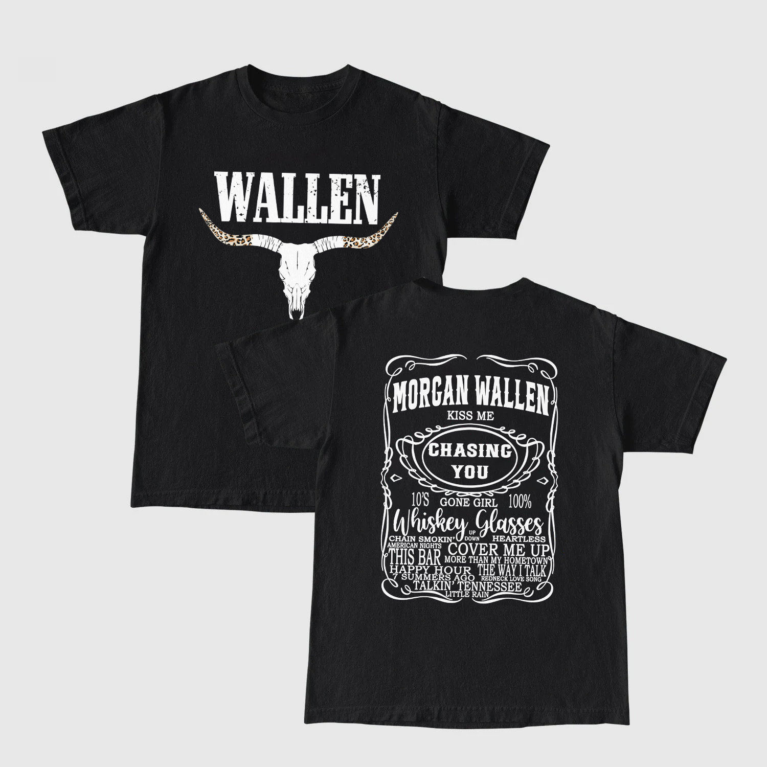 2 Sided - Whiskey Wallen Western Double Sided Shirt
