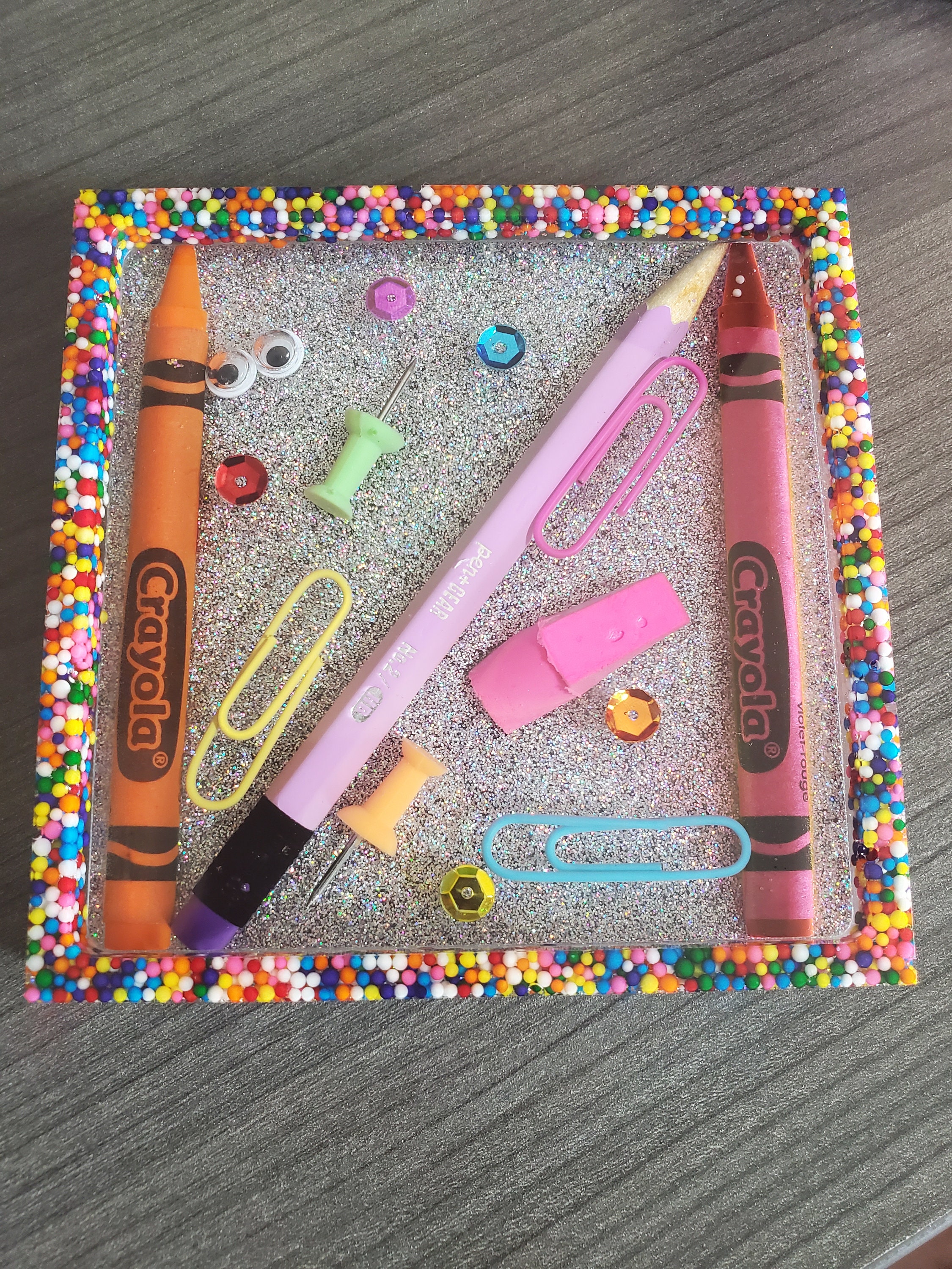 Resin Teacher Coaster Etsy.de