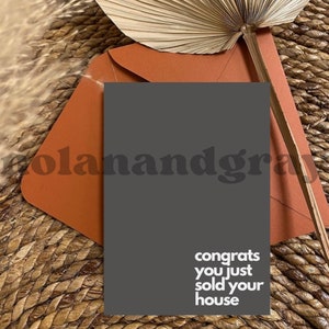 Editable Greeting Card, Greeting Card for Real Estate, Real Estate Greeting Card, Greeting Card for Client,  New Home Greeting Card