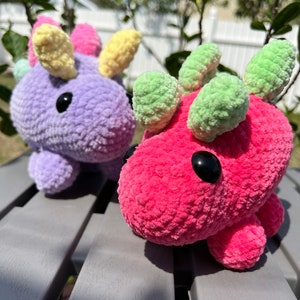 Small Crochet Stegosaurus - Handmade Crochet Amigurumi Dinosaur