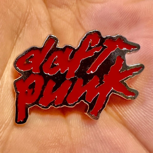 Daft Punk Electronic French Group Logo Music Pin| Daft Punk Face To Face Pin | French House Music Daft Punk Pin