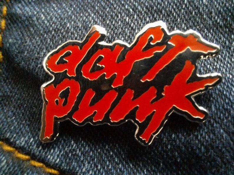 Daft Punk Group Logo Music Pin| Daft Punk Face To Face Pin | French House Music Daft Punk Pin