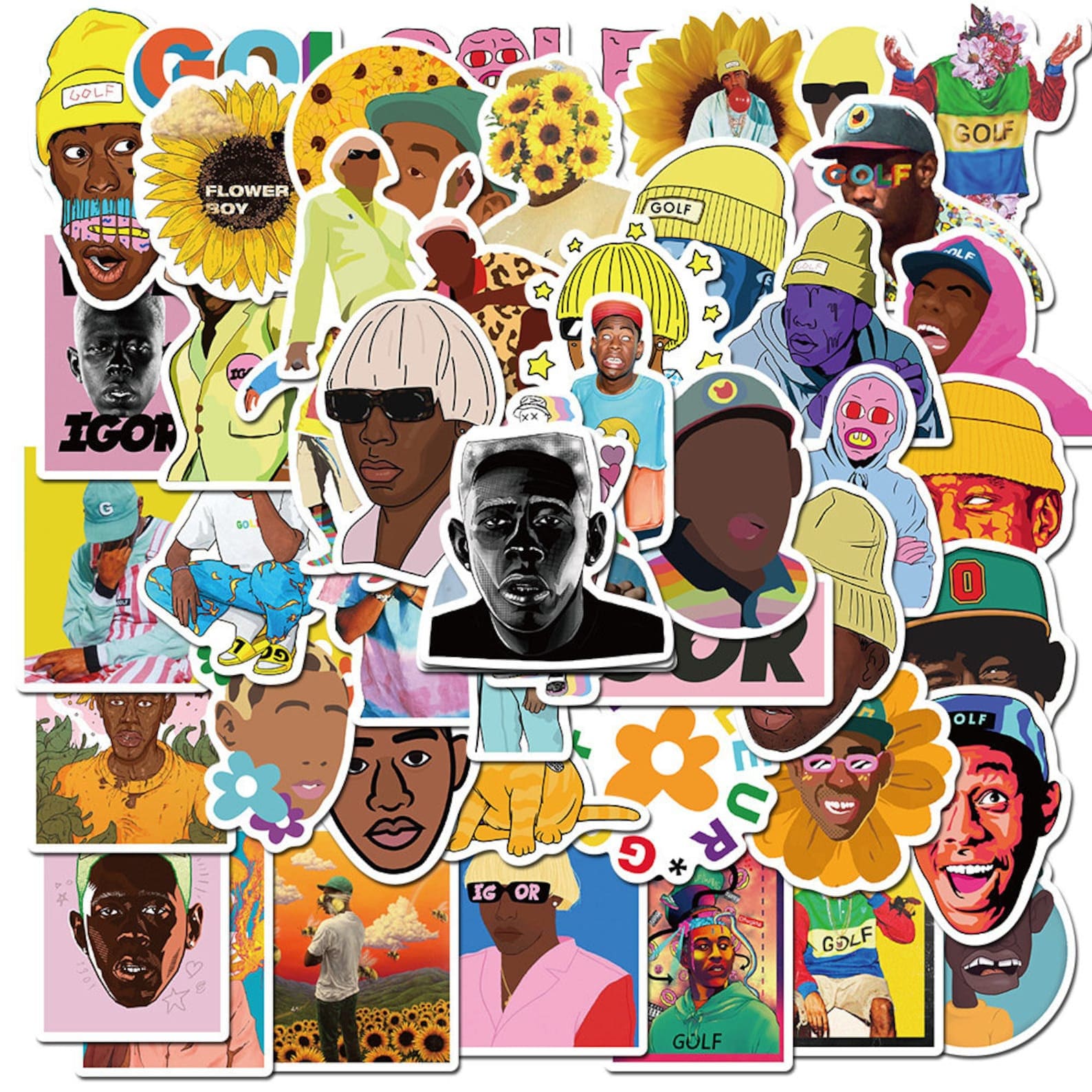 Tyler the creator Sticker for Sale by Kyra W