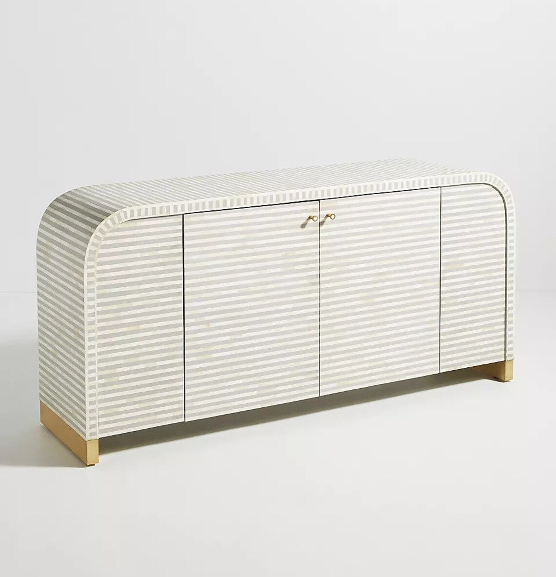 Waterfall Inlay Buffet Bone Inlay Sideboard Bone Inlay | Etsy