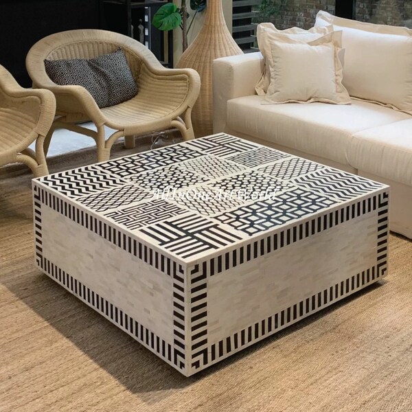 Bone Inlay Table - Etsy