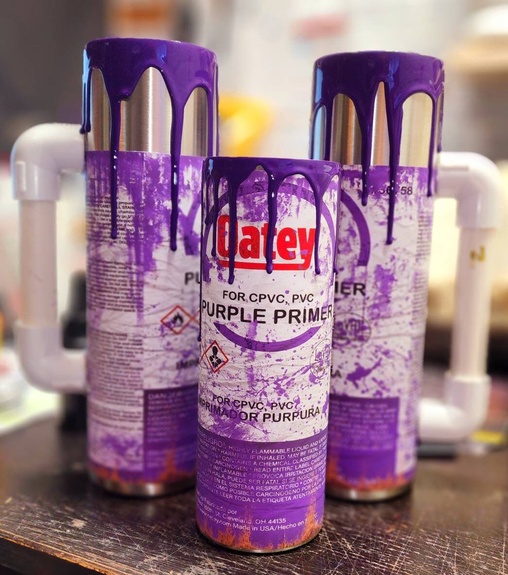 Pvc Purple Primer Tumbler Etsy
