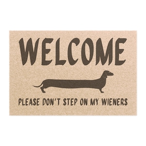 Dachshund Welcome Doormat 24x16