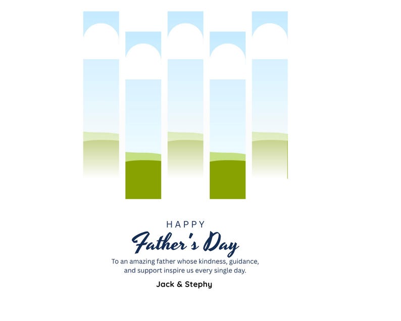 Father's Day Photo Gift Template, Personalized Editable Family Memories Gift (Digital Download)