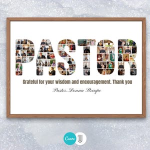 Pastor Appreciation Photo Collage Gift (Digital Download)