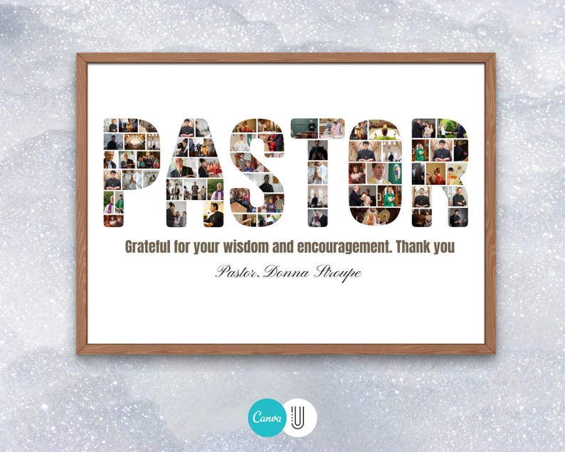 Pastor Appreciation Photo Collage Gift (Digital Download)