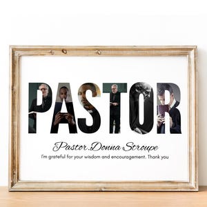 Pastor Appreciation Photo Collage: Church Group Gift (Digital File)