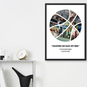 Basketball Photo Collage: Senior Night Gift (Digital Download)