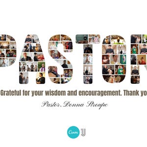 Pastor Appreciation Photo Collage Gift (Digital Download)