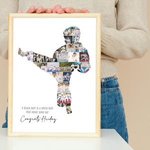 Personalized Karate Photo Collage: Martial Arts Gift (Digital File)