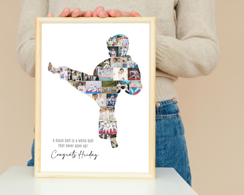 Personalized Karate Photo Collage: Martial Arts Gift (Digital File)