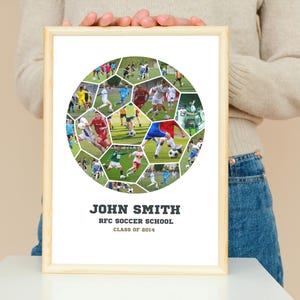 Soccer Ball Photo Collage: Canva Football Gift (Digital File)