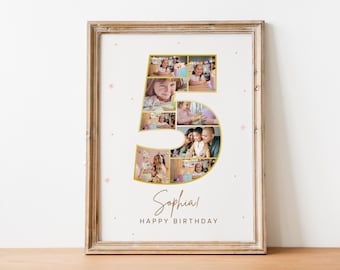 Fotocollage zum 5. Geburtstag, Fotocollage zum 5. Geburtstag, Collage zum 5. Geburtstag, Collage zum 5