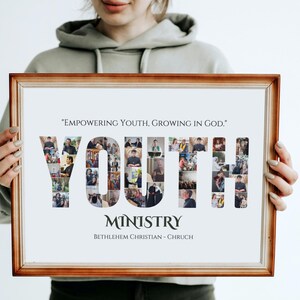 Youth Ministry Photo Collage: Custom Christian Gift (Digital File)