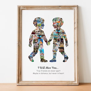 Two Boys Photo Collage Friendship Gift (Digital Download) Canva Frames