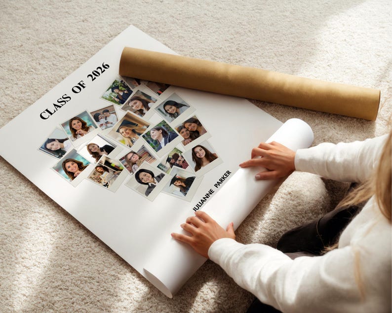 Graduation Photo Collage Template: Class of 2025 Sign (Canva Template) image 2
