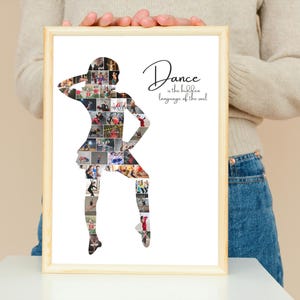 Personalized Dance Photo Collage: Custom Dancer Gift (Digital File)