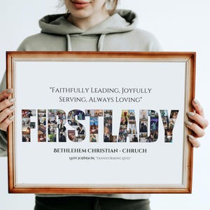 First Lady Photo Collage Gift: Church Ministry Appreciation (Digital File)