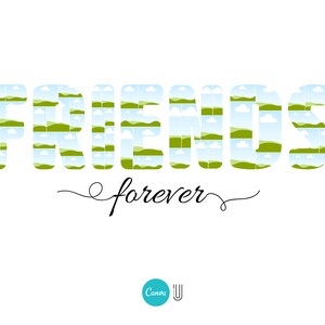 Friends Photo Collage Template: Friendship Gift (Digital Download)