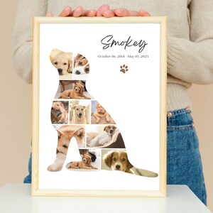 Dog Photo Collage Template: Custom Pet Memorial (Canva)