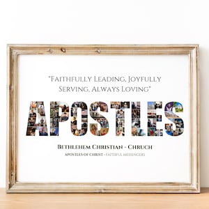 Apostles Photo Collage, Apostle Church Gifts, Apostles Appreciation Gifts, Christian Church Gifts, Religious Gift, Apostles Thank you Gifts
