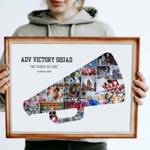 Personalized Cheerleader Photo Collage: Senior Night Gift (Digital File)