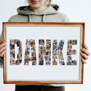 Personalized 'DANKE' Photo Collage Template: Thank You Gift (Digital File)