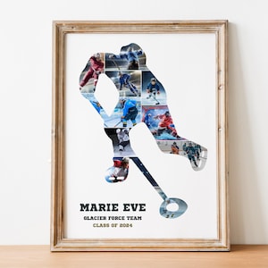 Personalized Ringette Photo Collage: Senior Night Gift (Digital File)