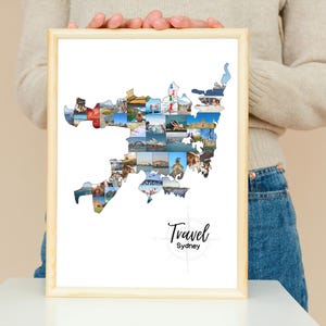 Sydney Photo Collage Template: Custom Family Vacation Keepsake (Digital Download)