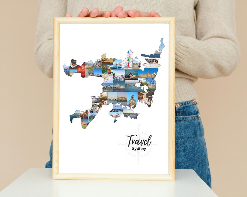 Sydney Photo Collage Template: Custom Family Vacation Keepsake (Digital Download)