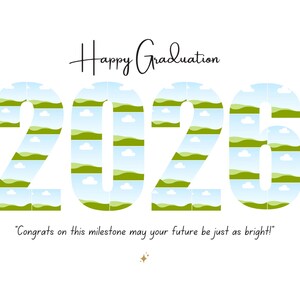 2025 Graduation Photo Collage: Custom Number Gift (Digital File) image 4