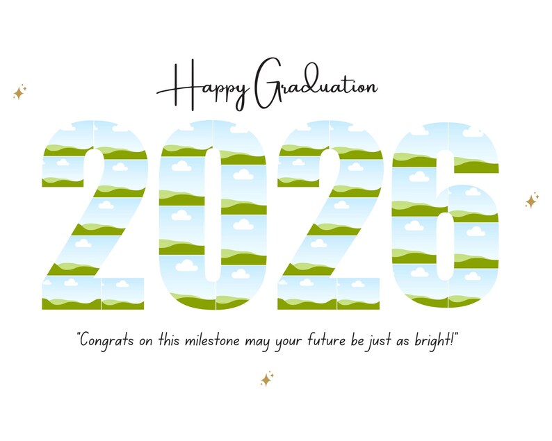 2025 Graduation Photo Collage: Custom Number Gift (Digital File) image 4