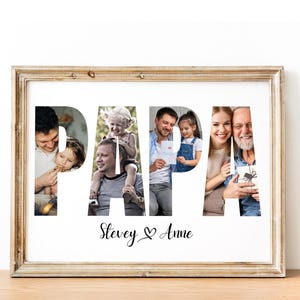 Birthday Present for Daddy,Gift for Papa,Papa Photo Frame, PaPa Photo Collage, Dad Photo Print,Special Gift For Dad,Papa Present,Gifts